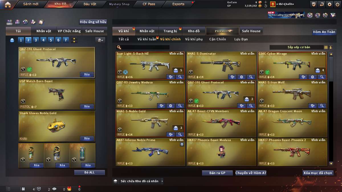 shop acc cf uy tin gia re